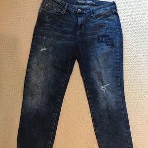Cuffed, distressed jeans from Levi's